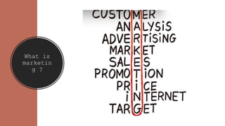 What is
marketin
g ?
 