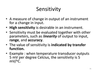 Measuring Sensitivity Chapter 1 Measurement System | PPTX