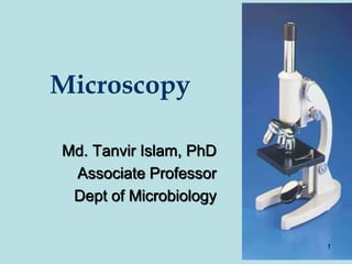 Microscopy
1
Md. Tanvir Islam, PhD
Associate Professor
Dept of Microbiology
 
