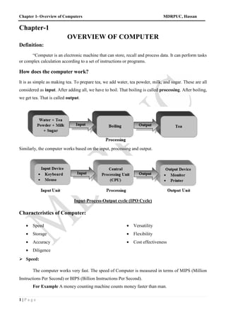 chapter-1-overview-of-computer. for your reference | PDF | Free Download