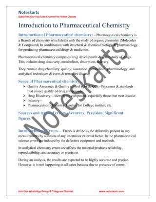 Chapter-1-Pharmaceutical-chemistry-Complete-Notes-by-noteskarts-Acc-to ...