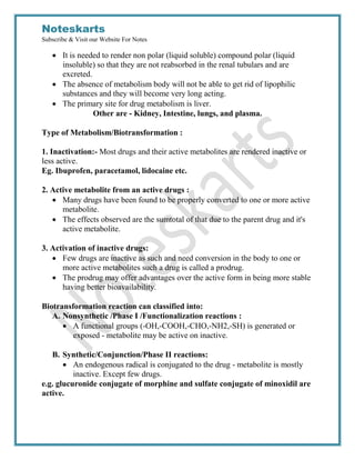Chapter 1 Pharmacology Complete Notes By Noteskarts Acc To Er20 Pdf