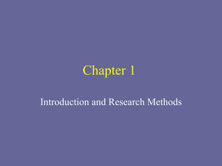 Chapter 1  Introduction and Research Methods 