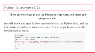 Python Intro Slides for Students CSC-148 Chapter 1 | PPTX