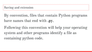 Python Intro Slides for Students CSC-148 Chapter 1 | PPTX