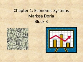 Chapter 1: Economic Systems Marissa Doria Block 3 