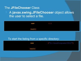 File Input & Output | PPT