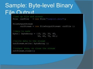 File Input & Output | PPT