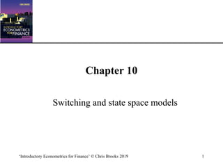 Switching and State Space Models in Financial Econometrics: Seasonality ...