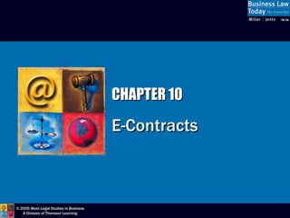 CHAPTER 10 E-Contracts 