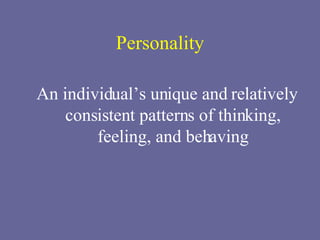 Personality ,[object Object]