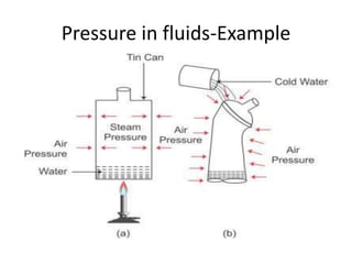 Pressure in fluids-Example
 
