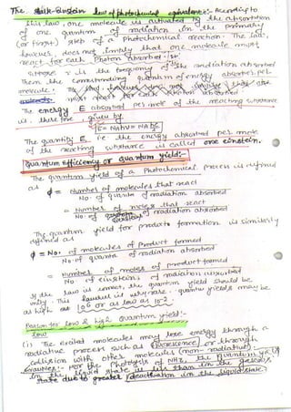 Chapter 10 photochemistry