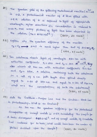 Chapter 10 photochemistry