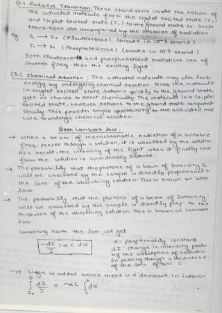 Chapter 10 photochemistry