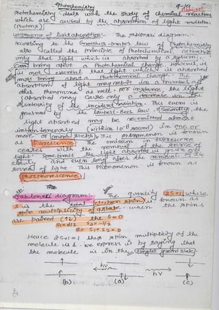Chapter 10 photochemistry