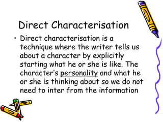 Chapter 10 understanding characterisation classslides | PPT