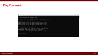 fac.ksu.edu.sa/wdahbour 30
Ping Command:
 