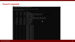 fac.ksu.edu.sa/wdahbour 32
Tracert Command:
 