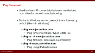 fac.ksu.edu.sa/wdahbour 47
Ping Command:
 