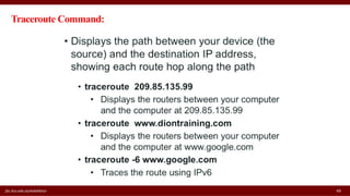 fac.ksu.edu.sa/wdahbour 49
Traceroute Command:
 