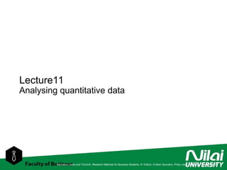 Comprehensive Guide to Quantitative Data Analysis in Business Research ...