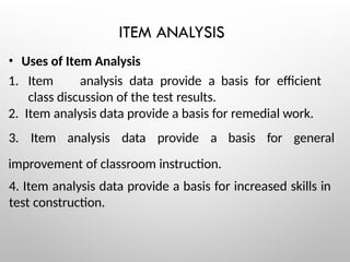 CHAPTER-11-analyzing-test-items. pptx | PPTX