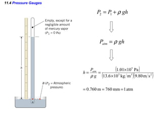 11.4  Pressure Gauges 