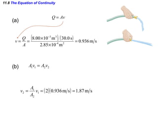 11.8  The Equation of Continuity (a) (b) 