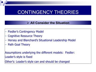 Basic Approaches to Leadership, Chapter-12- Organizational Behavior | PDF