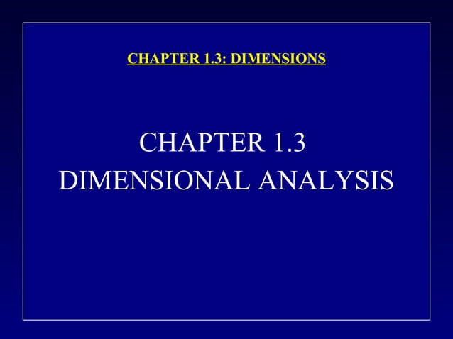 Chapter 1(3)DIMENSIONAL ANALYSIS | PPT | Physics | Science