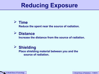 HEALTH EFFECTS OF RADIATION - A SMALL DOSE OF RADIATION | PPT