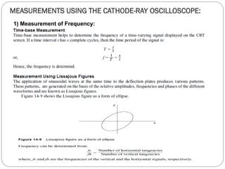 MEASUREMENTS USING THE CATHODE-RAY OSCILLOSCOPE:
1) Measurement of Frequency:
 