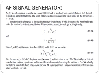 AF SIGNAL GENERATOR:
 