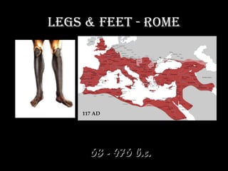 leGs & feet - rome
• 63 - 476 b.c.63 - 476 b.c.
 