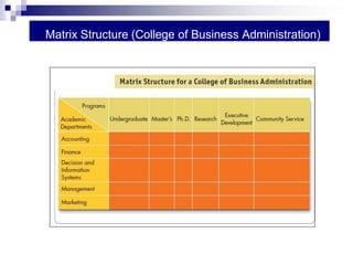 Matrix Structure (College of Business Administration)
 