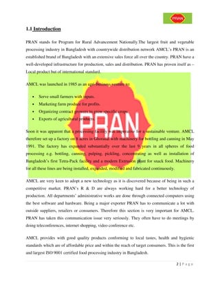 Analyzing the market of pran rfl | PDF