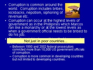 Not just in poor countries … 