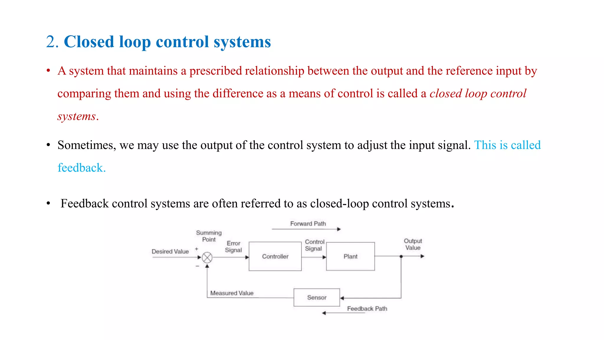 Chapter 1 basic components of control system | PPTX