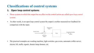 Chapter 1 basic components of control system | PPTX
