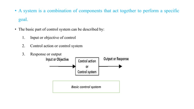 Chapter 1 basic components of control system