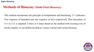 Chapter-1; Bioassay 2.pptx For Students... | PPTX