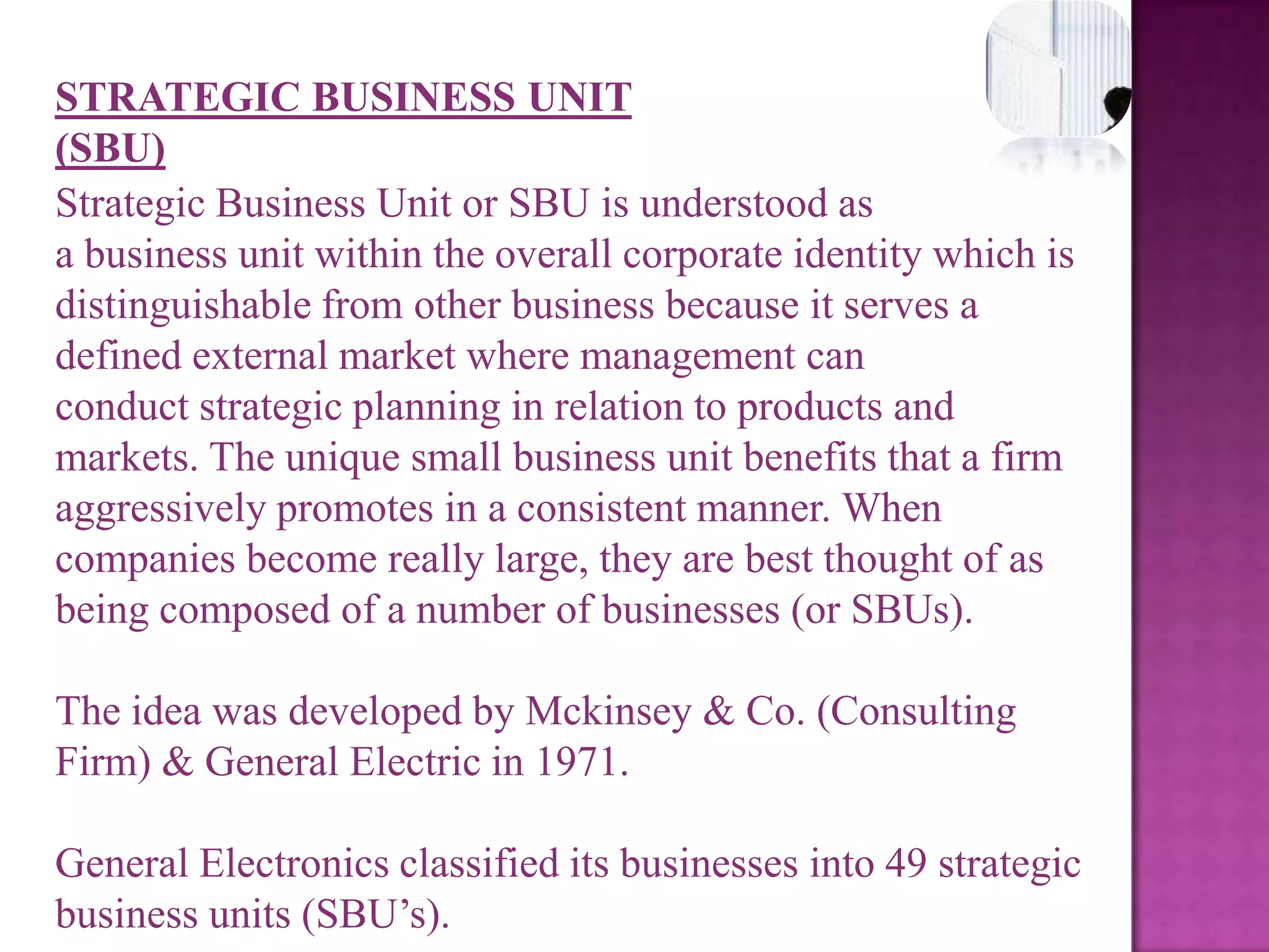 Therefore, it is top-level management that paves the way for other functional or operational management in an organizationDefinition:Glueck – Strategic Management can be defined as a set of decisions, actions resulting in formulations & implementation of strategies designed to achieve the objectives of enterprise.