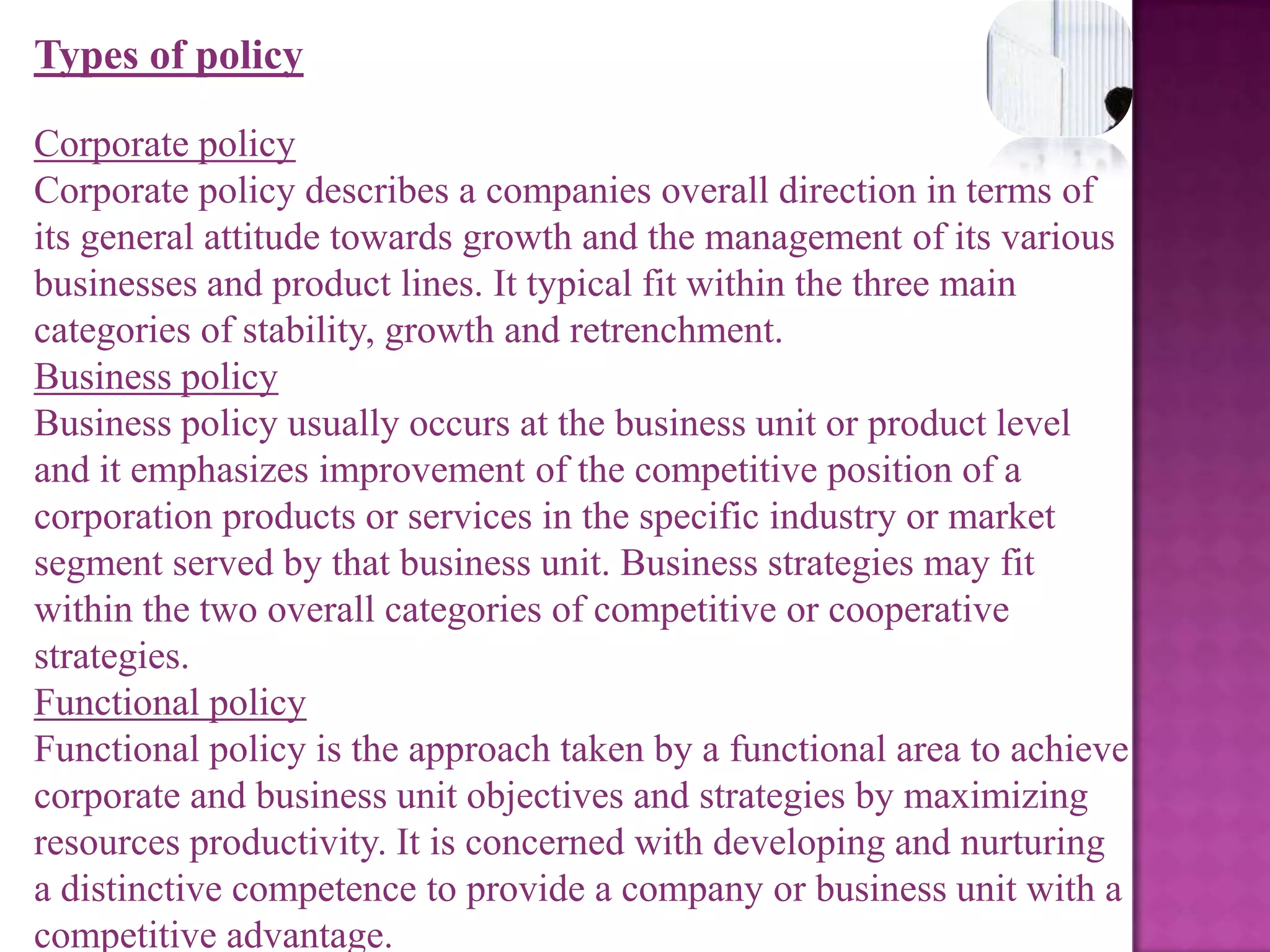 Types Of Strategy· Corporate Strategy· Business Strategy· Functional Strategy
