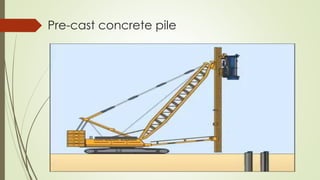Pre-cast concrete pile
 
