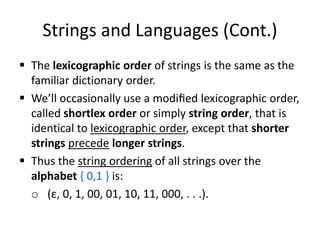 Theory of Computation "Chapter 1, introduction" | PPTX