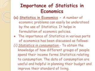 Chapter-1 Concept of Economics and Significance of Statistics in ...