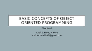 Basic Concepts of Object Oriented Programming | PPT