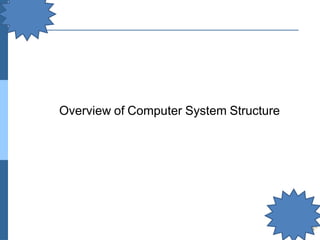 Overview of Computer System Structure
 