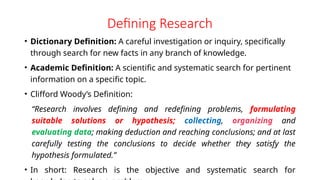Comprehensive Guide to Research Methodology and Design | PPTX